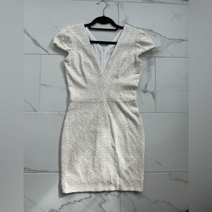 White Sequin Dress by Dress the Population